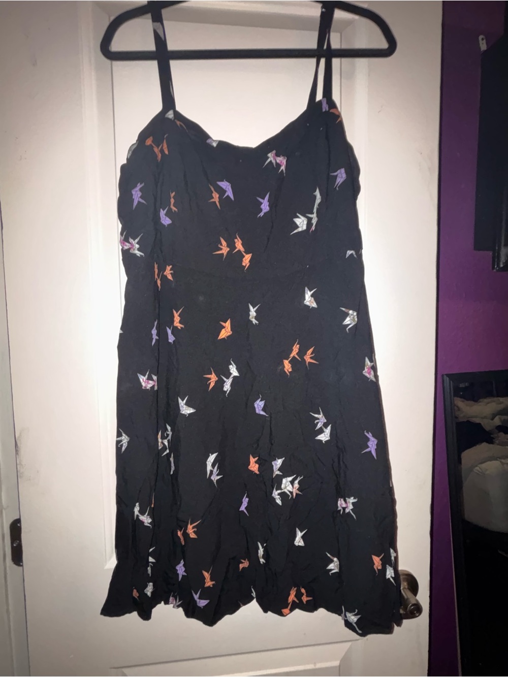 Torrid paper crane origami adjustable strap dress 2x